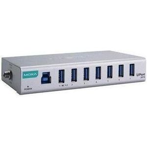 Moxa UPORT 207A - USB 3.2 hubs met 7 poorten voor algemene doeleinden (USB-A, 8 ports), Docking station + USB-hub