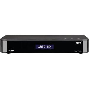 Imperial HD 7i Twin FULL HD Sat Ontvanger met TWIN Tuner en Sat naar IP (DVB-S2), TV-ontvanger, Zwart
