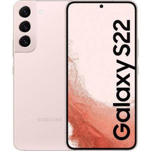 Re!commerce Galaxy S22 5G (dual sim) (128 GB, Roze goud, 6.10"", 50 Mpx, Dubbele SIM, B / Zeer goed), Tweedehands mobiele telefoons, Roze