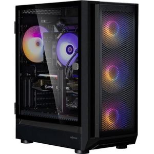 Zalman i6 Zwart, RGB ventilator x4 T/G (ATX, Mini-ITX, E-ATX), PC-behuizing, Zwart