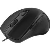 Deltaco MS-801 Ergonomische Muis - Bedraad - Optisch - 3200 DPI - Zwart