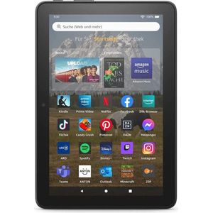 Amazon Fire HD 8 Tablet (2022) WiFi 32GB met advertenties zwart B09BG4CM4W (8"", 32 GB, Black), Tablet, Zwart