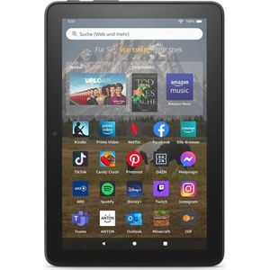Amazon Fire HD 8 Tablet (2022) WiFi 32GB met advertenties zwart B09BG4CM4W (8", 32 GB, Black), Tablet, Zwart
