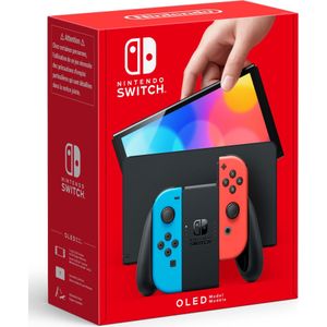 Nintendo Switch (OLED) draagbare game console 17,8 cm (7") 64 GB Touchscreen Wifi Blauw, Rood