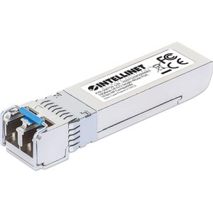 Intellinet 10 Gigabit SFP+ Mini-GBIC Transceiver voor glasvezelkabel, Zendontvangers, Zilver