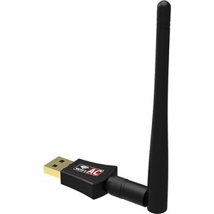 Netwerkkaart - Dual-Band AC600 - USB Type-A - Zwart - Met Antenne