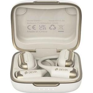 Devia Bluetooth-oortelefoon OWS Pro1 beige (ANC, 10 h, Draadloze), Koptelefoon, Beige