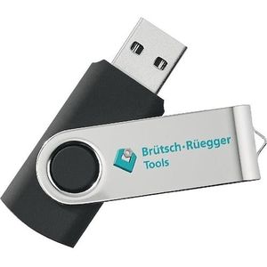 BRW USB-stick 32 GB (32 GB, USB-A), USB-stick, Zwart