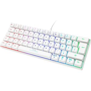 Deltaco Gaming GAM-075 (DE, Bedraad), Toetsenbord, Wit