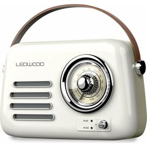 Ledwood - ALMA BLANCO - Transistor-Radio - Wit - 30 W