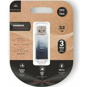 Tech One Tech USB-stick Be B&W 32 GB (32 GB, USB-A), USB-stick, Veelkleurig