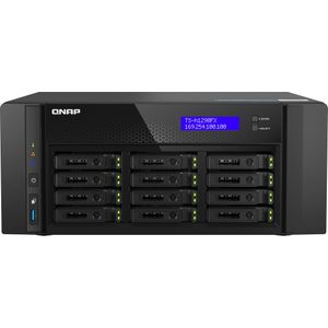 QNAP NAS TS-h1290FX-7302P-128G (0 TB), Netwerkopslag, Zwart