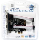 Logilink - PC0031 - PCIe naar VGA Adapter - Zwart - Hoogwaardige Beelden