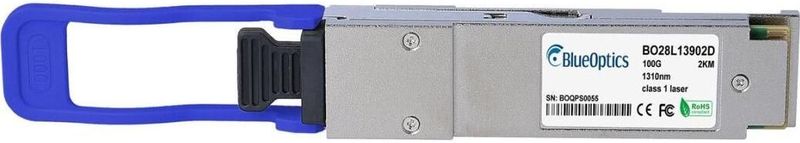 BlueOptics Compatibel Extreme Networks 10405 QSFP28 Transceiver, MPO/MTP-aansluiting, 100GBASE-PSM4, Singlemode Fiber, 4xWDM, 2KM, 0°C/+70°C, DDM (10405-BO) merk