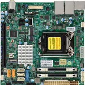 Supermicro X11SSV-LVDS - Moederbord - Mini-ITX - LGA1151 Socket - Q170 - USB 3.0 - 2 x Gig (LGA 1151, Intel Q170 Express, Mini ITX), Moederbord