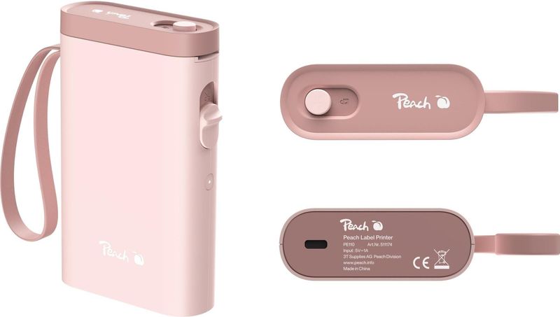 Peach - PE110 - Labelprinter - Roze - Bluetooth Verbinding