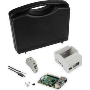 Joy-it Raspberry Pi 4B 4GB Dinrail-set, Ontwikkelborden + Kits