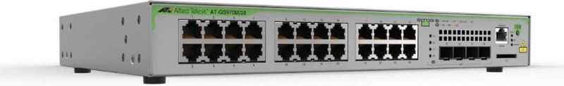 Allied Telesis - AT-GS970M/18PS - Managed Gigabit Edge Switch - Zwart - Hoogwaardige Netwerkrandoplossing