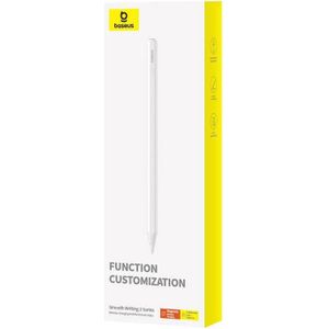 Baseus Actieve, multifunctionele stylus Smooth Writing Series met draadloos opladen, USB-C (Wit), Stylussen, Wit