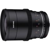 Samyang VDSLR 35 mm T1.5 MK2 Fuji X (Fujifilm X, Volledig formaat, Micro Vier Derde, APS-C / DX), Objectief, Zwart