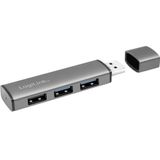 LogiLink UA0395 - Docking Station - Zilver - USB 3.2 - 3 Havens