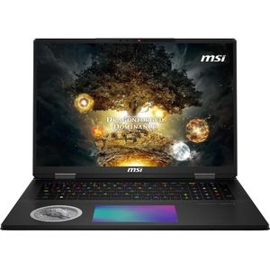 MSI Titan 18 HX Dragon Edition Norse Myth A2XWJG-273 (18", 4000 GB, 96 GB, DE, Intel Core Ultra 9 285HX), Notebook, Zwart