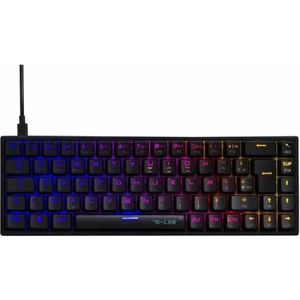The G-Lab Tastatur KEYZ TITAN Azerty Französisch (FR), Toetsenbord, Zwart