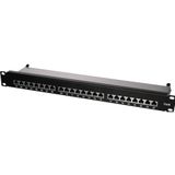 LogiLink - NP0048 - Patch Paneel - 1U - 24 Poorten - Staal - CAT6A/CAT6/CAT5E