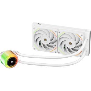 1stplayer Kit Watercooling AIO CC RGB - 240mm (Blanc), CPU waterkoelers, Wit