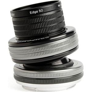 Lensbaby Composer Pro II incl. Edge 50 optiek Canon (Canon EF, Volledig formaat, APS-C / DX), Objectief, Zwart, Zilver
