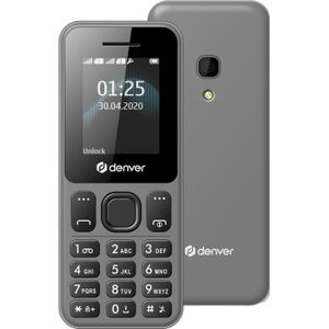 Denver - FAS-1806 - Mobiele Telefoon - Grijs - Dual SIM - 1,77" TFT Scherm