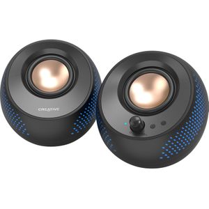 Creative - Pebble X - Speakers - Zwart - Compact Design - Krachtig Geluid