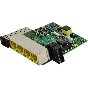 Brainboxes Ingebouwde SFP + 4 poort PoE+ (5 ports), Netwerkschakelaar