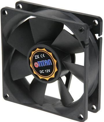 Titan TFD-8025M12Z Kastventilator (80 mm - 1 x) - PC ventilator - Zwart