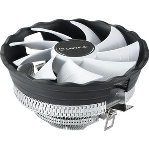 UNYKAch UK532022 koelsysteem voor computers Processor Luchtkoeler 12 cm Transparant, Zwart, Grijs 1 stuk(s)