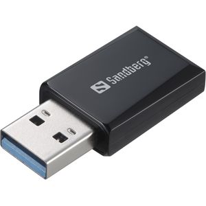 Sandberg Mini-wifi-dongle 1300 Mbit/s (USB), Netwerkadapter, Zwart