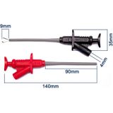 Peaktech - P 7010 - Tappende Klem - Zwart - Rood - Metrologie