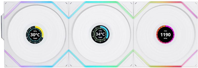 Lian Li - UniFan TL-LCD - Ventilator - 120 mm - 3 Eenheden