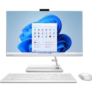 Lenovo IdeaCentre AIO 3 27IAP7 i5-12450H 27 FHD IPS 250nits AG 16GB DDR4 3200 SSD1TB GeForce MX550 (AMD Ryzen 5 5500U, 16 GB, SSD, GeForce MX550), PC, Wit