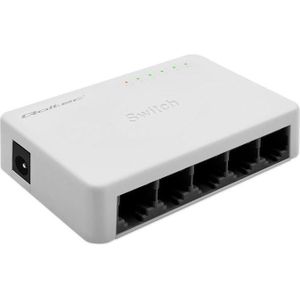 Qoltec - Netwerkschakelaar - 5x RJ45 Poort - 100Mbps - LAN
