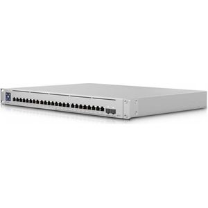 Ubiquiti Enterprise 24 POE (26 ports), Netwerkschakelaar, Zilver