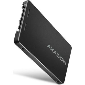 Axagon RSS-M2SD Behuizing voor M.2 SATA SSD's tot 2280 - Aluminium (SATA), Harddisk behuizing, Zwart