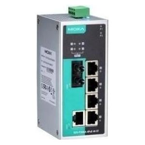 Moxa EDS-P206A-4POE-M-ST-T - Unmanaged Ethernet-switch met 1 10/100BaseT(X)-poort, 4 PoE-poorten, Netwerkschakelaar