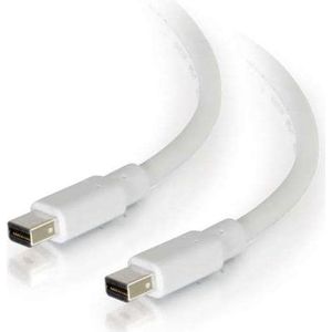 C2G Mini DisplayPort kabel (DP, 100 cm), Data + Video Adapter, Wit