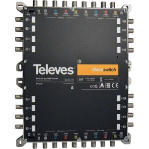 Televes 714203 Satelliet blokverdeling 9 ingangen 16 uitgangen (Multischakelaar), Satelliet accessoires