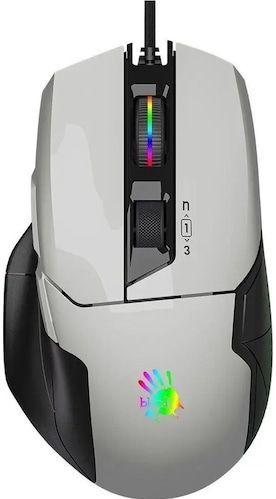 Bloody W70 Max Gaming Muis - 10.000 CPI 250 IPS RGB - Panda Wit