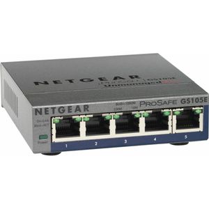 NETGEAR ProSAFE GS105E Netwerk Switch - Smart Managed - 5 Poorten