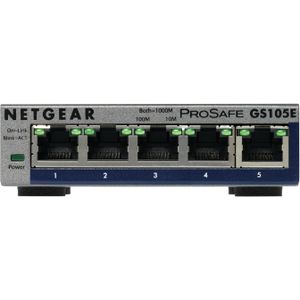 NETGEAR ProSAFE GS105E Netwerk Switch - Smart Managed - 5 Poorten