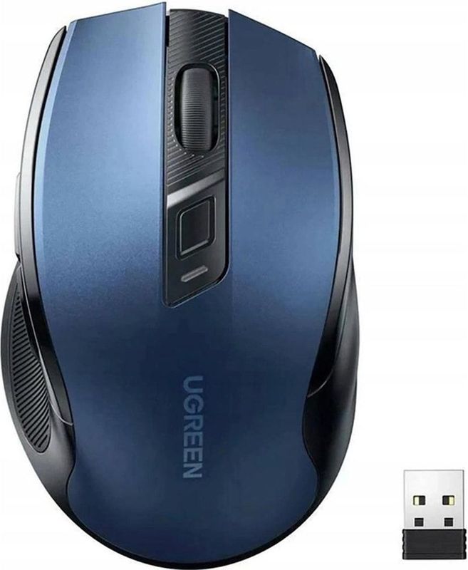 Ugreen - MU006 - Draadloze USB-Muis - Blauw - 2,4 GHz - 4000 DPI