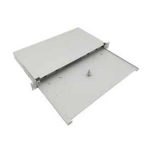 Tecline Glasvezelverdeelbox, niet uitgerust, 19", uittrekbaar, lichtgrijs RAL 7035, Server accessoires, Grijs